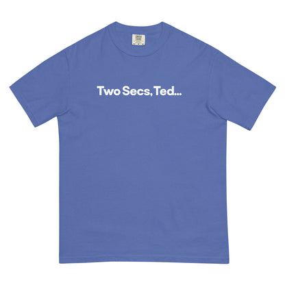 Two Secs Ted Spanned F1 Racing Unisex T-Shirt in Mystic Blue