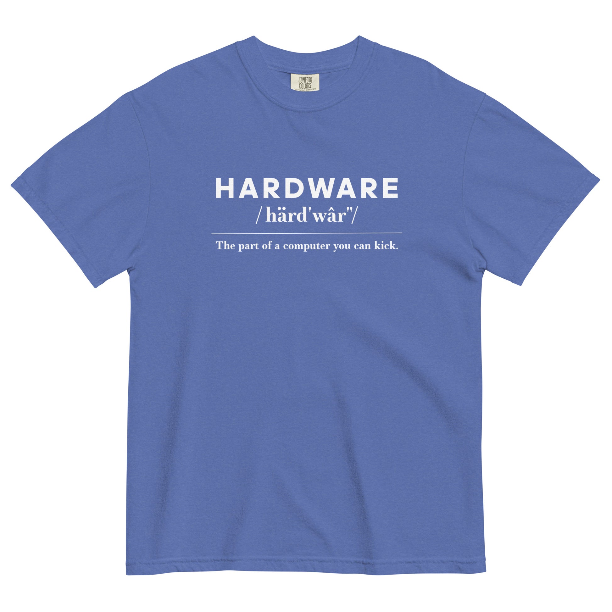 Hardware: The Parts of the Computer You Can Kick Unisex T-Shirt in Mystic Blue