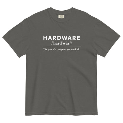Hardware: The Parts of the Computer You Can Kick Unisex T-Shirt in Pepper