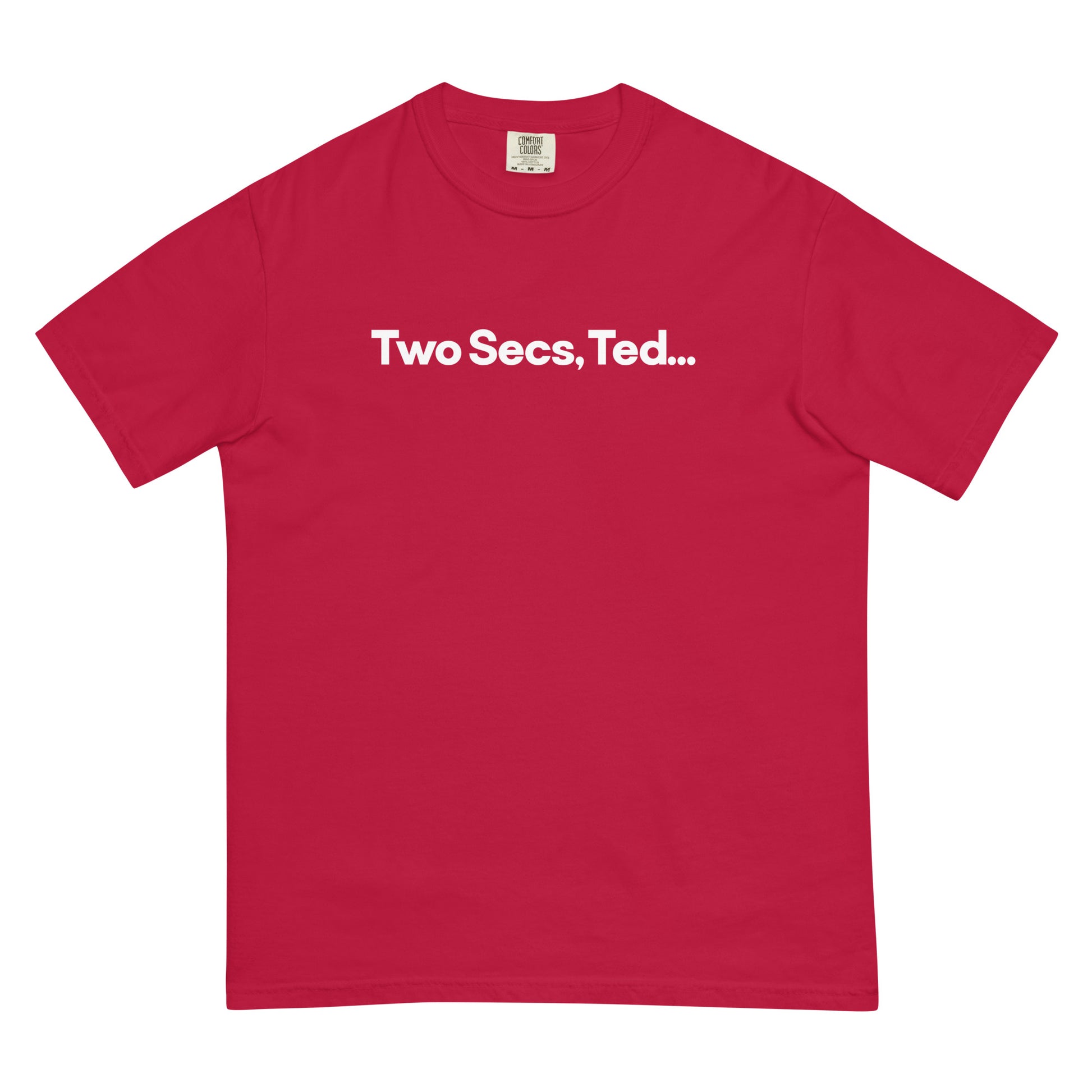 Two Secs Ted Spanned F1 Racing Unisex T-Shirt in Red