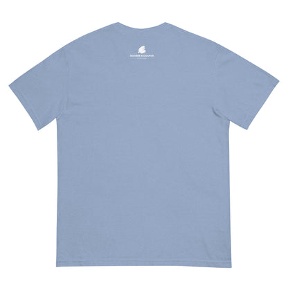 Two Secs Ted Spanned F1 Racing Unisex T-Shirt in Denim Blue