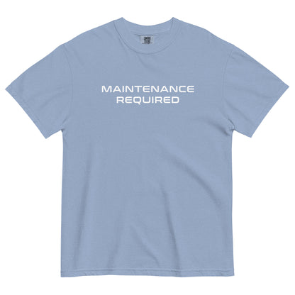 Maintenance Required F1 Racing Unisex T-Shirt in Washed Denim