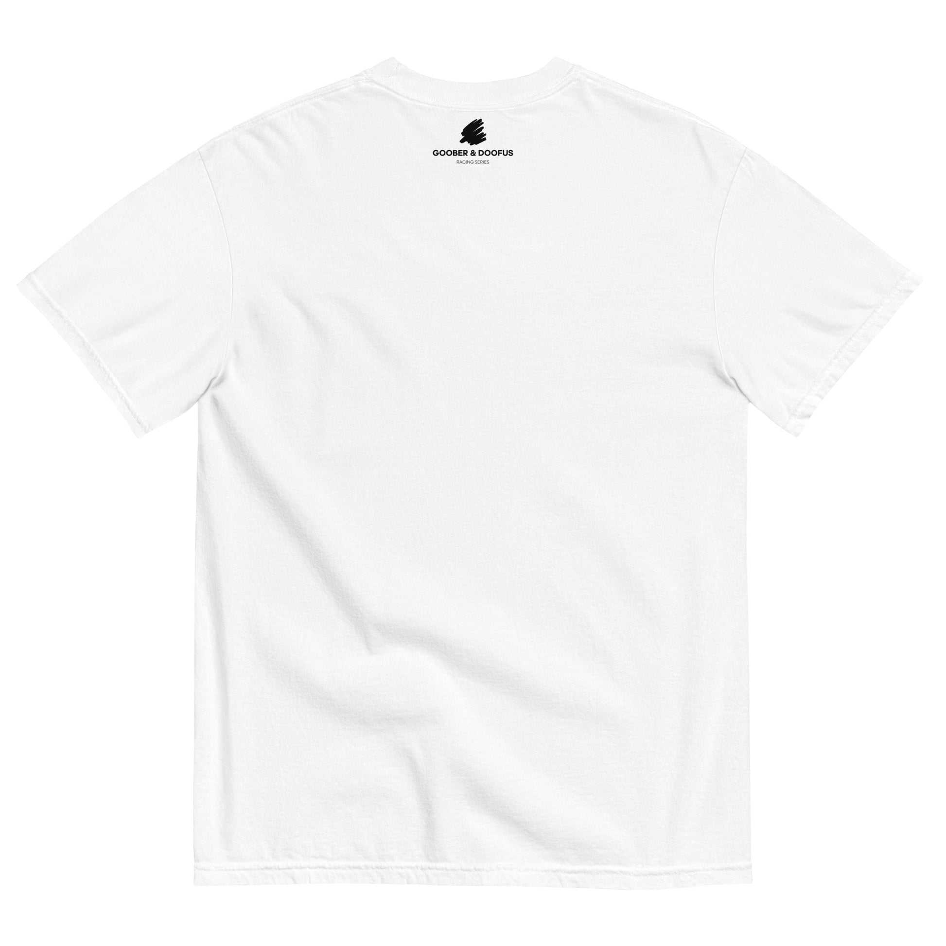 Lance Stroll #18 F1 Driver Unisex T-Shirt in White - Back View