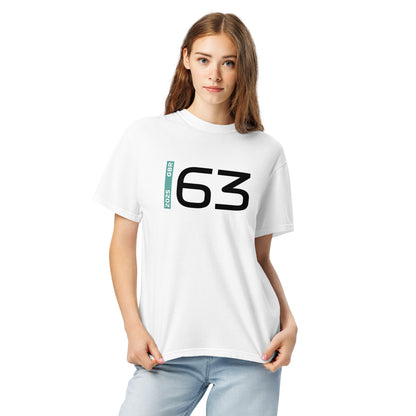 #63 F1 Driver George Russell Unisex T-Shirt in White