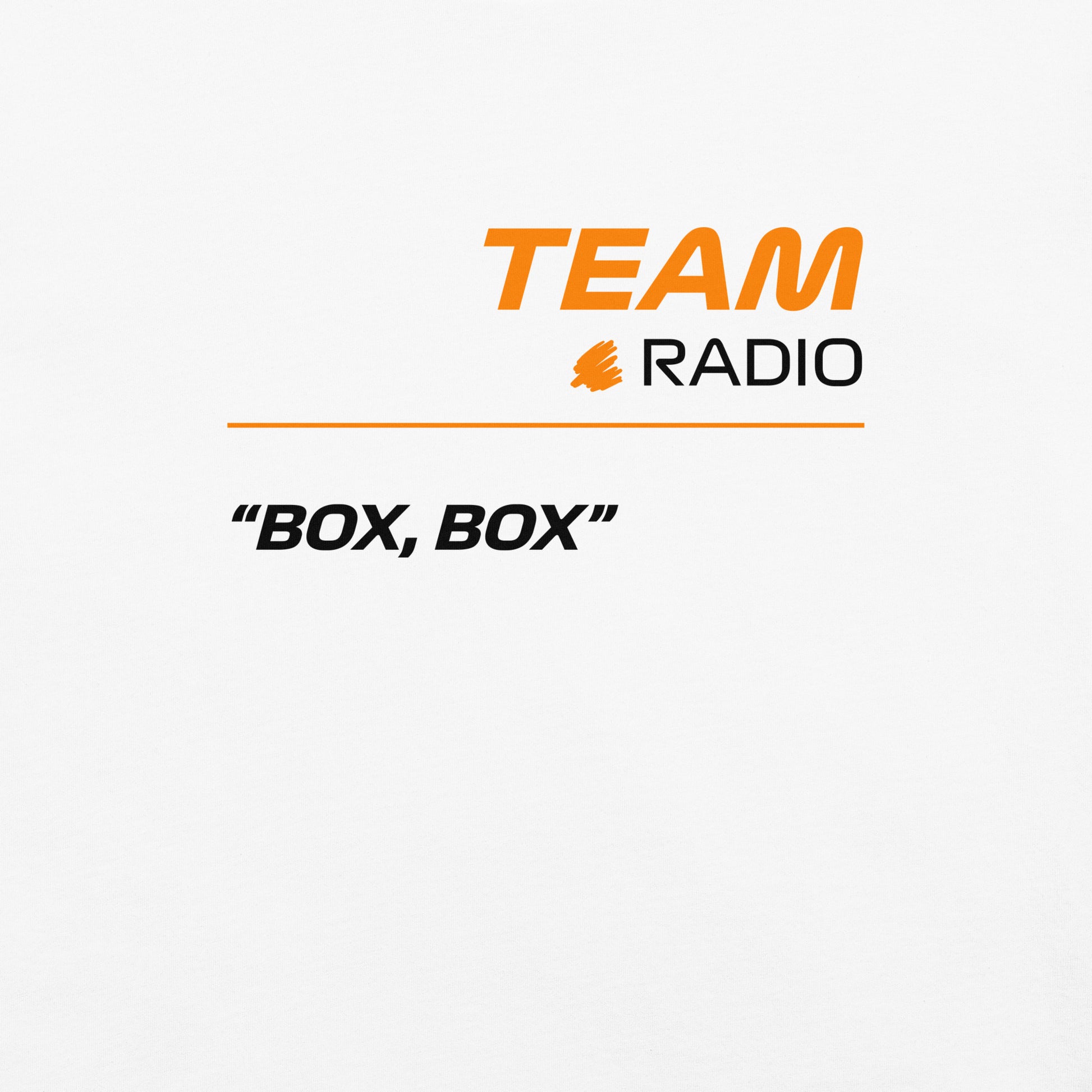 McLaren F1 Team Radio Unisex T-Shirt in White