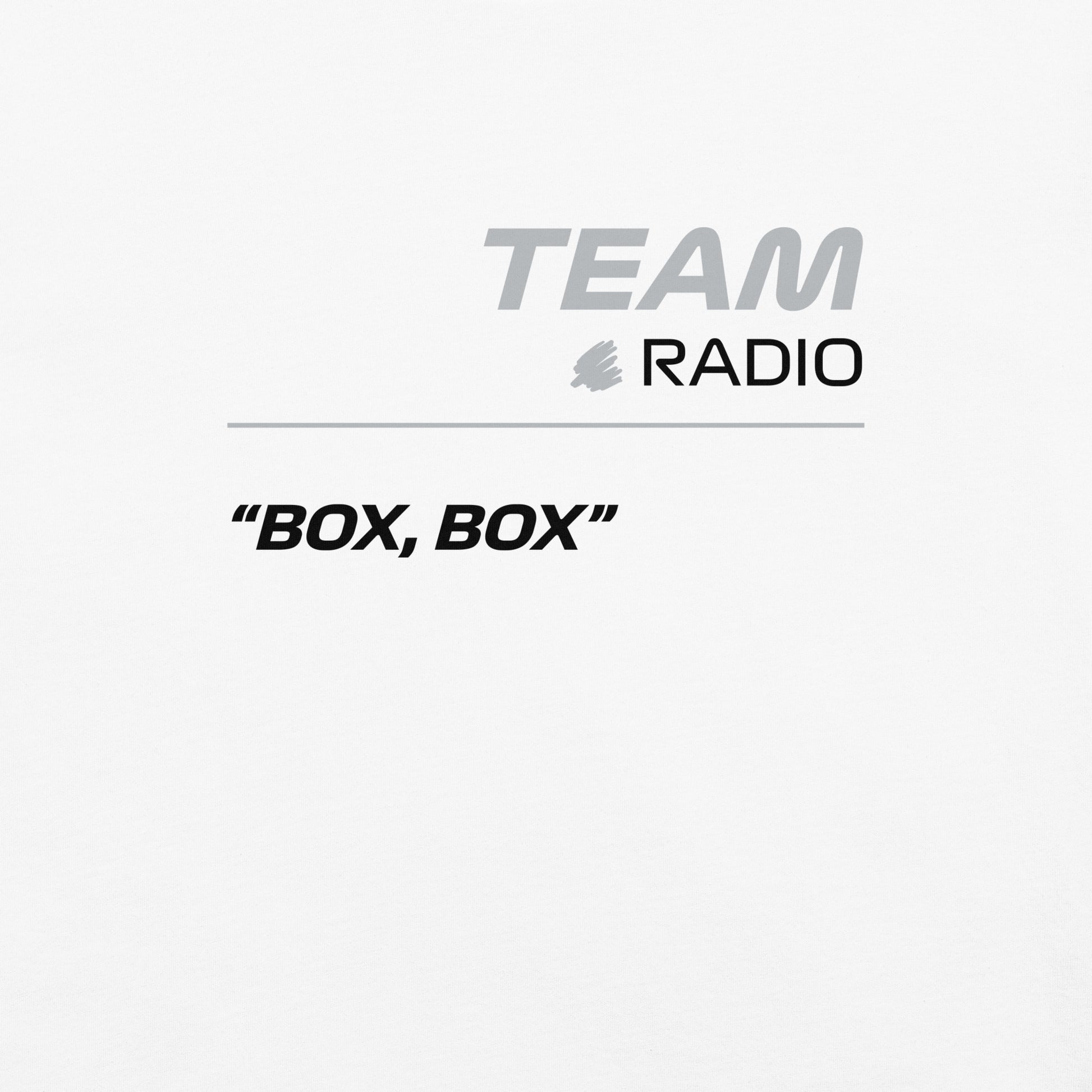 Haas F1 Team Radio Unisex T-Shirt in White