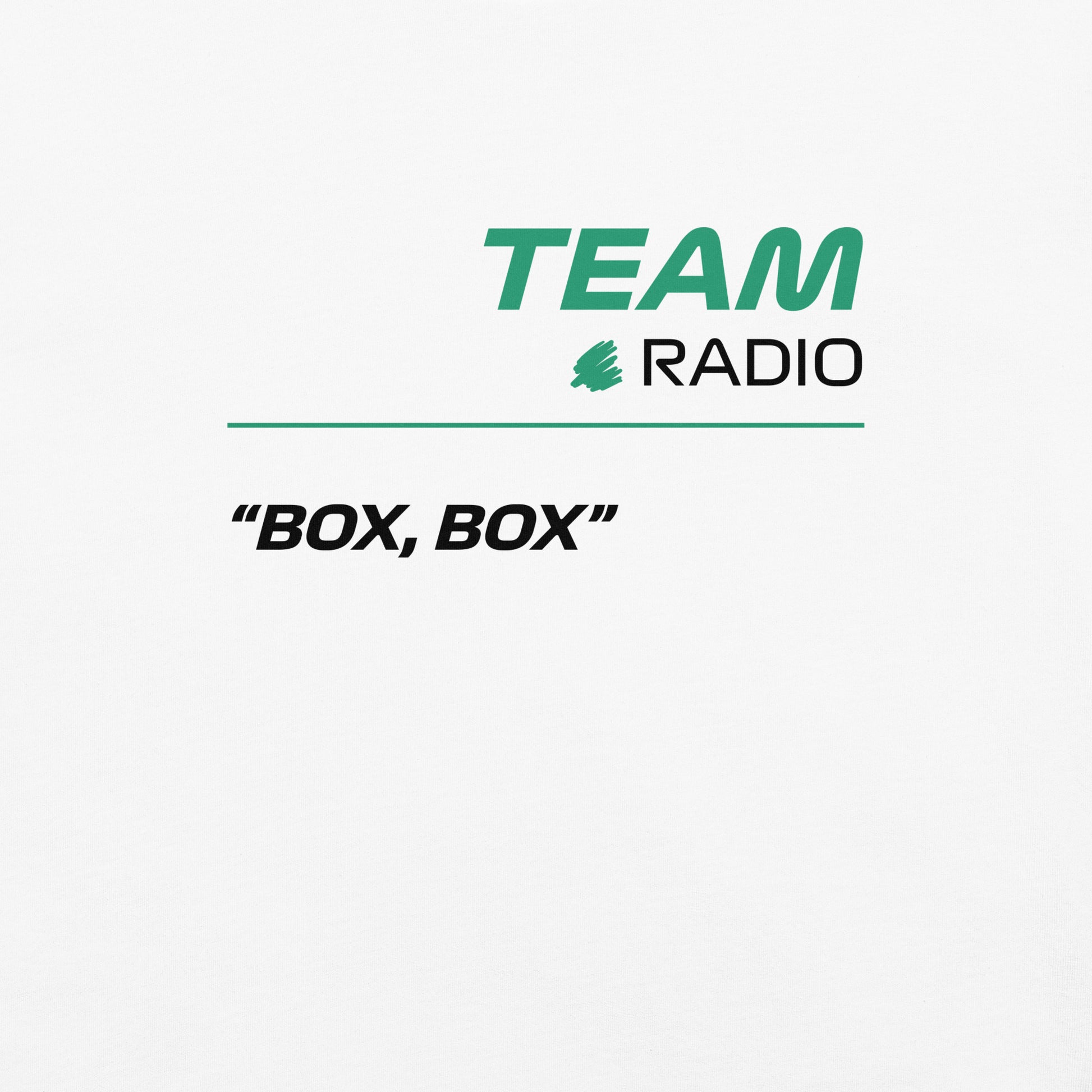 Aston Martin F1 Team Radio Unisex T-Shirt in White