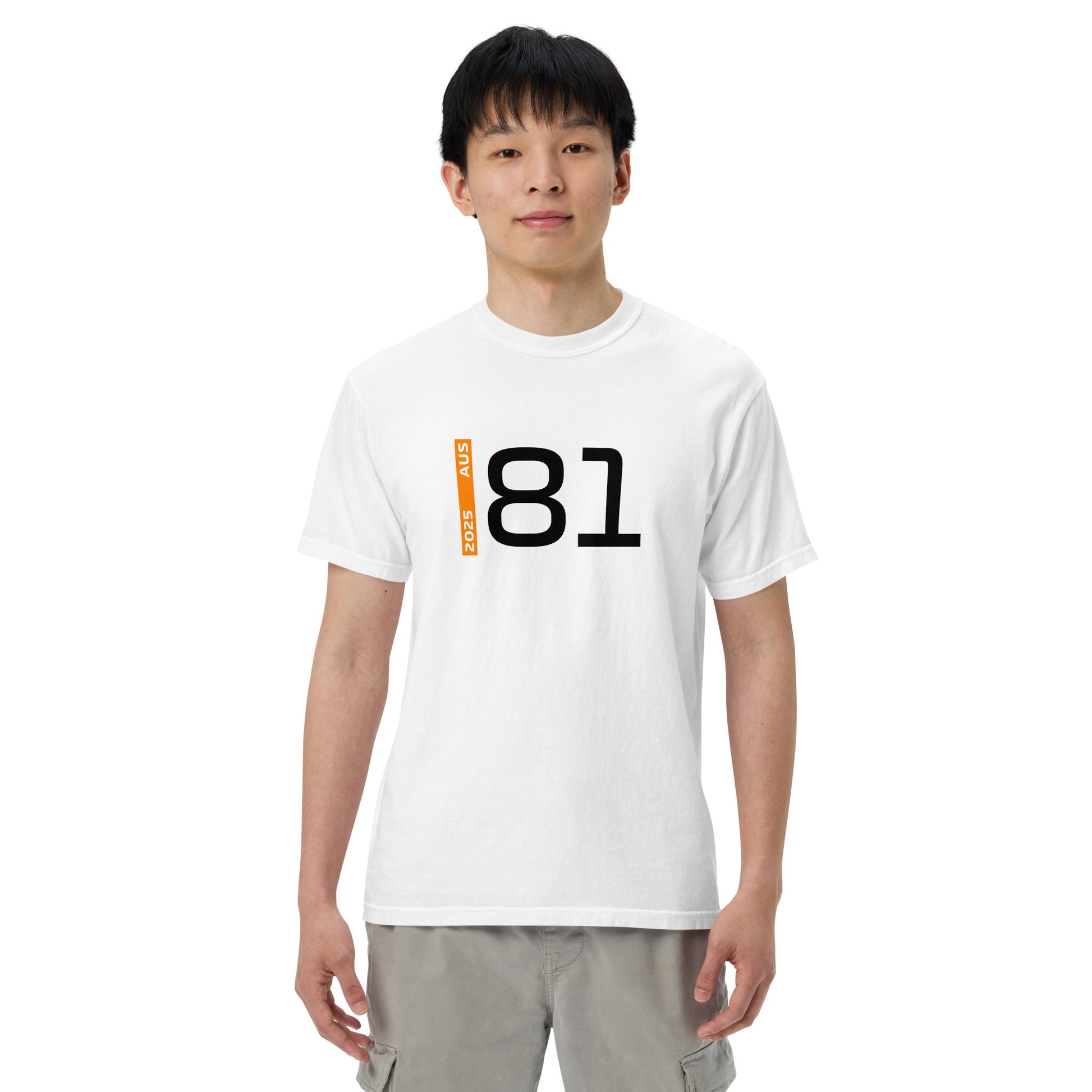 #81 F1 Driver Oscar Piastri Unisex T-Shirt in White