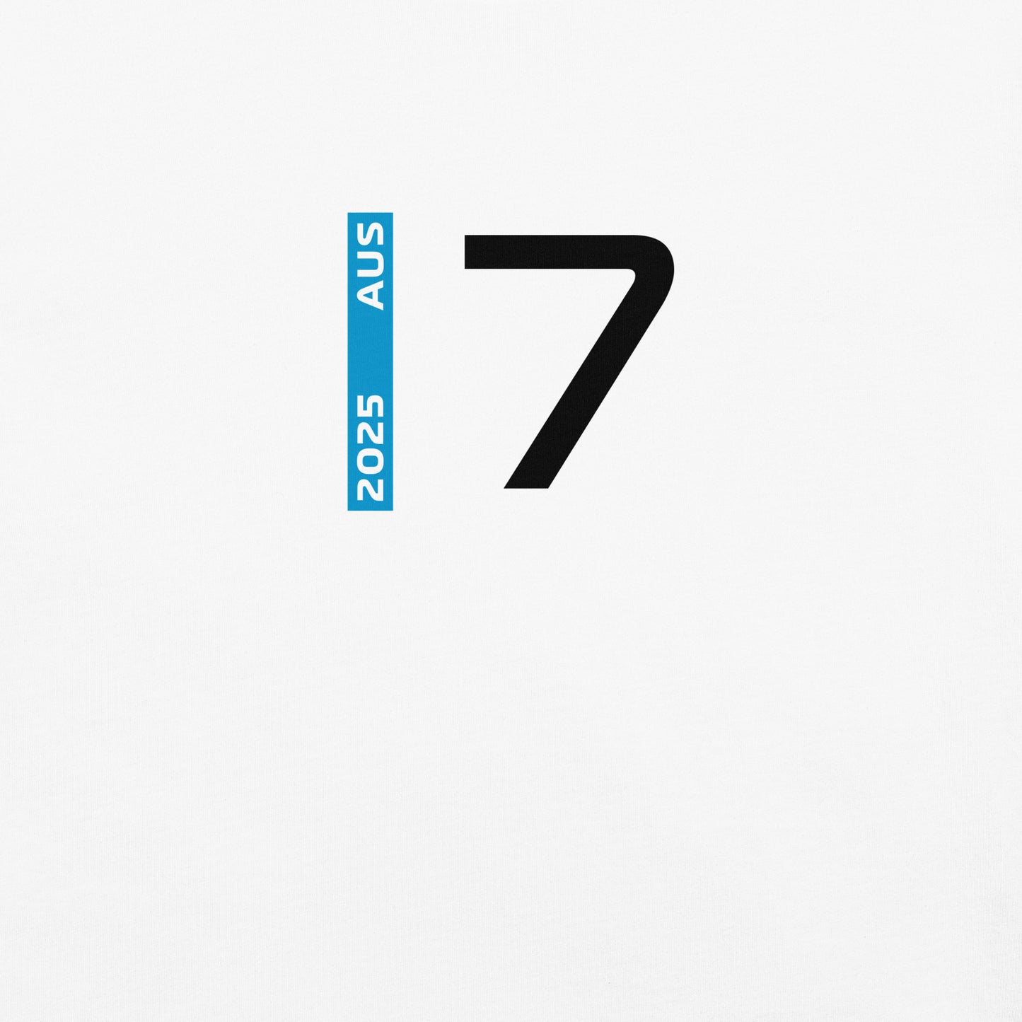 #7 F1 Driver Jack Doohan Unisex T-Shirt in White