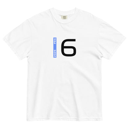 #6 F1 Driver Isack Hadjar Unisex T-Shirt in White