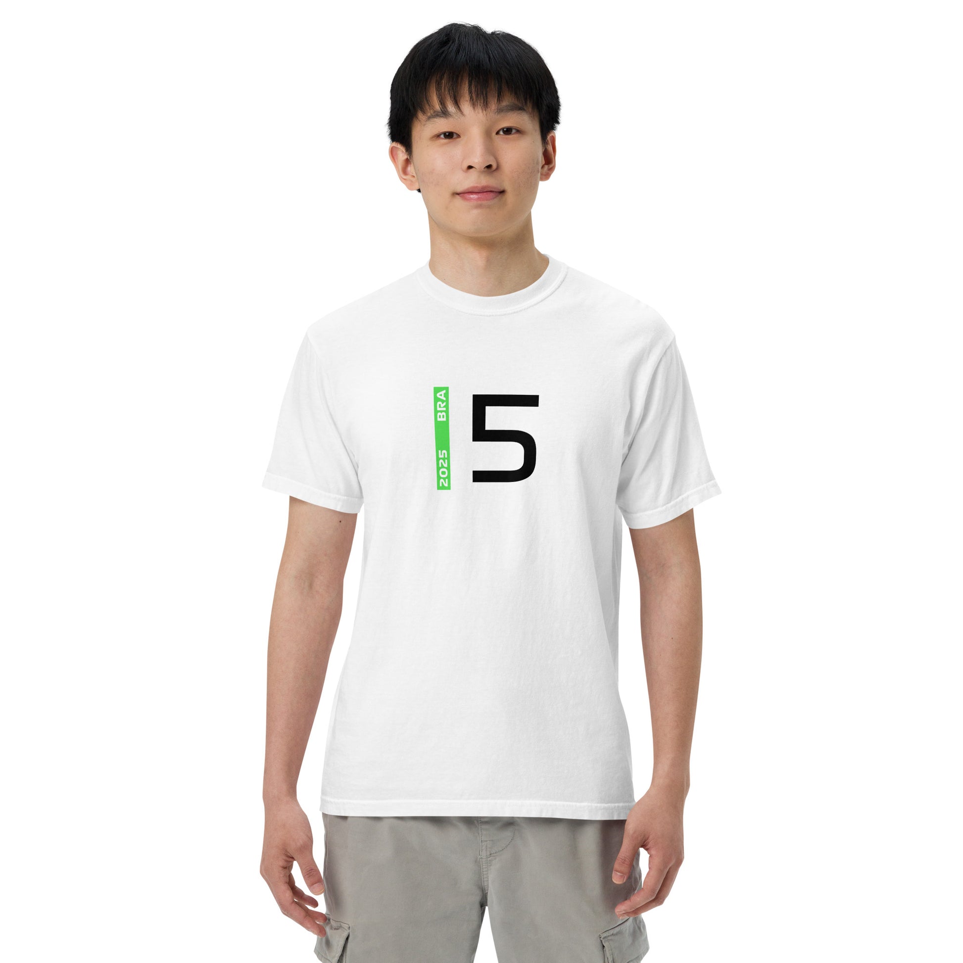 #5 F1 Driver Gabriel Bortoleto Unisex T-Shirt in White