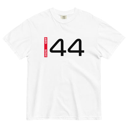 #44 F1 Driver Lewis Hamilton Unisex T-Shirt in White