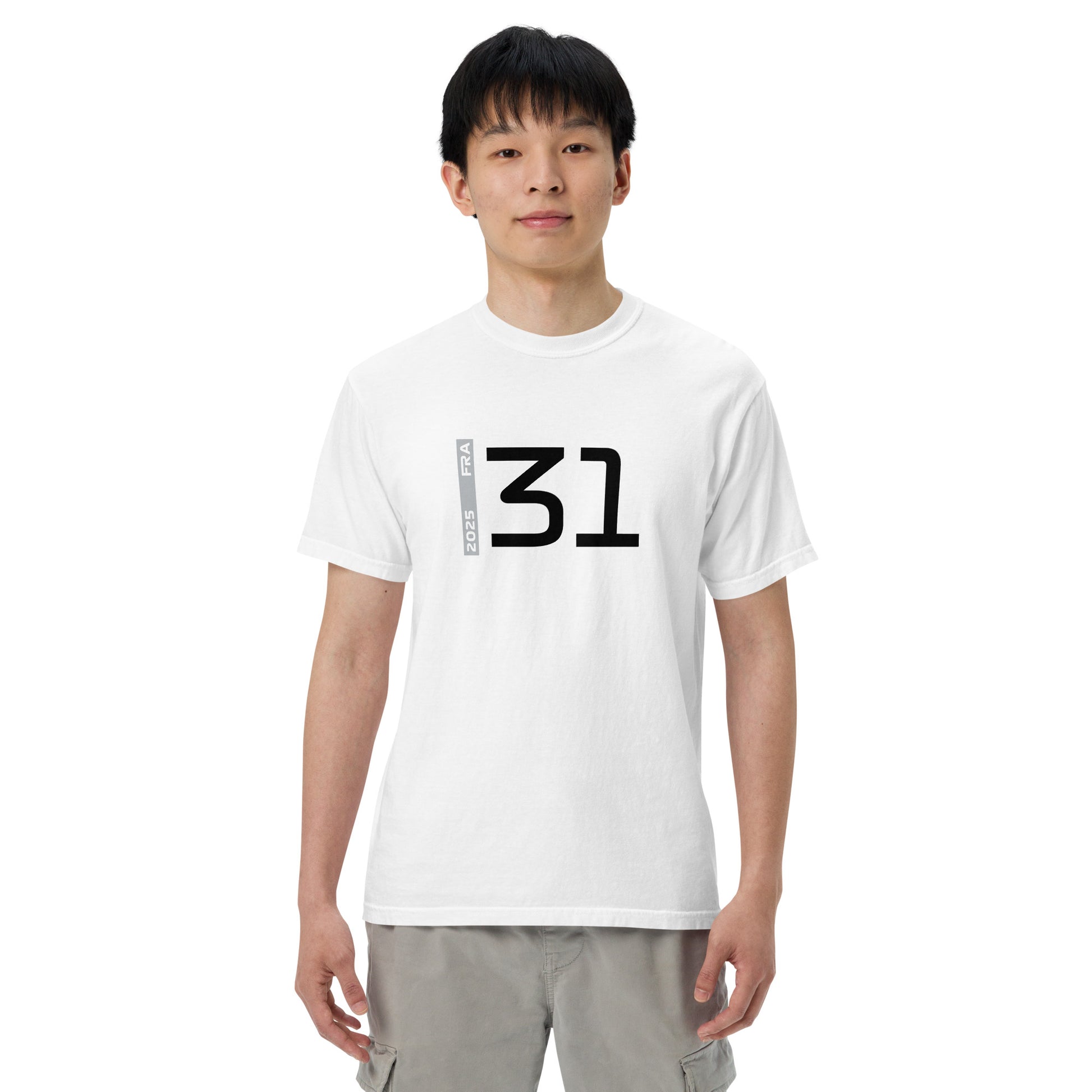 #31 F1 Driver Esteban Ocon Unisex T-Shirt in White