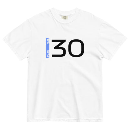 #30 F1 Driver Liam Lawson Unisex T-Shirt in White