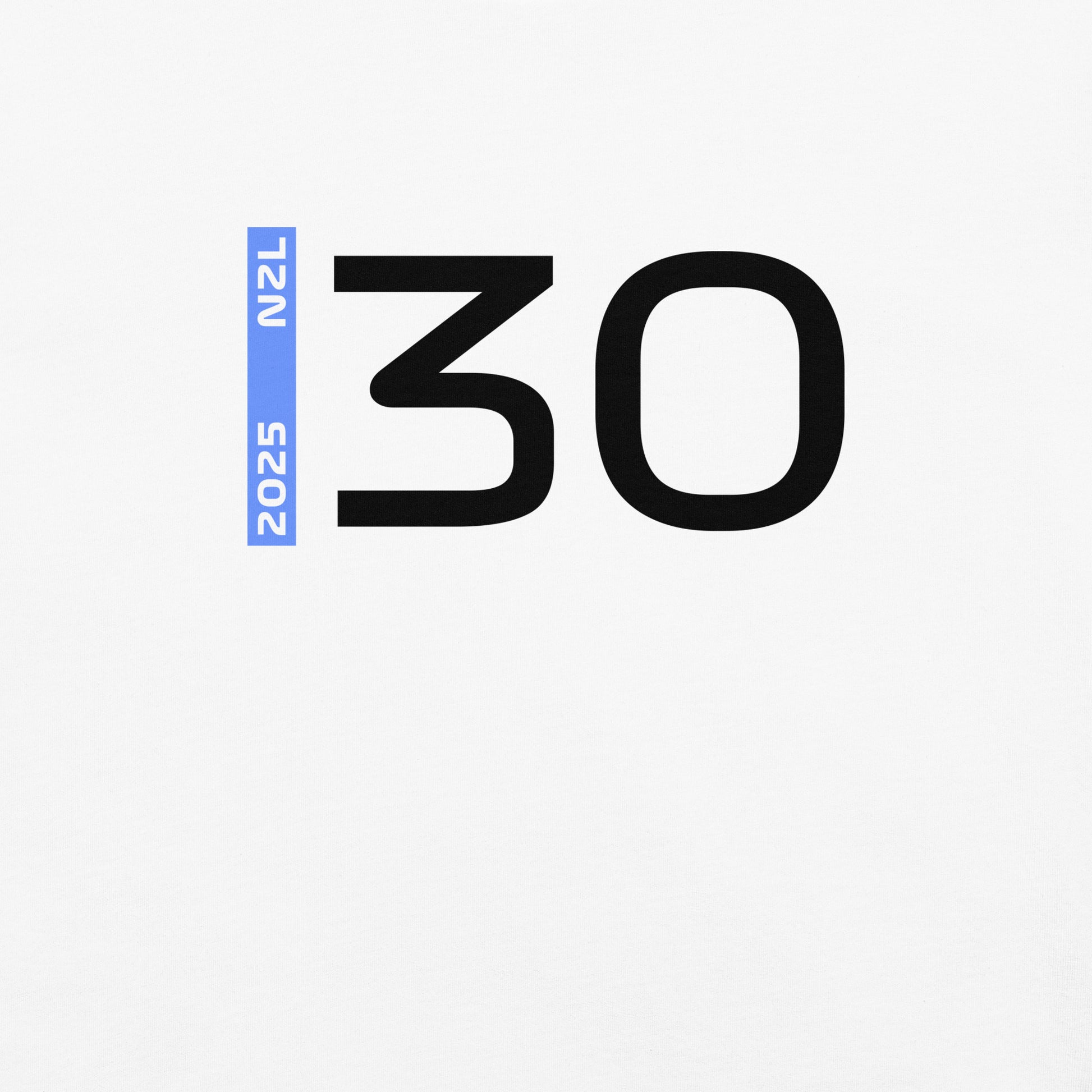 #30 F1 Driver Liam Lawson Unisex T-Shirt in White