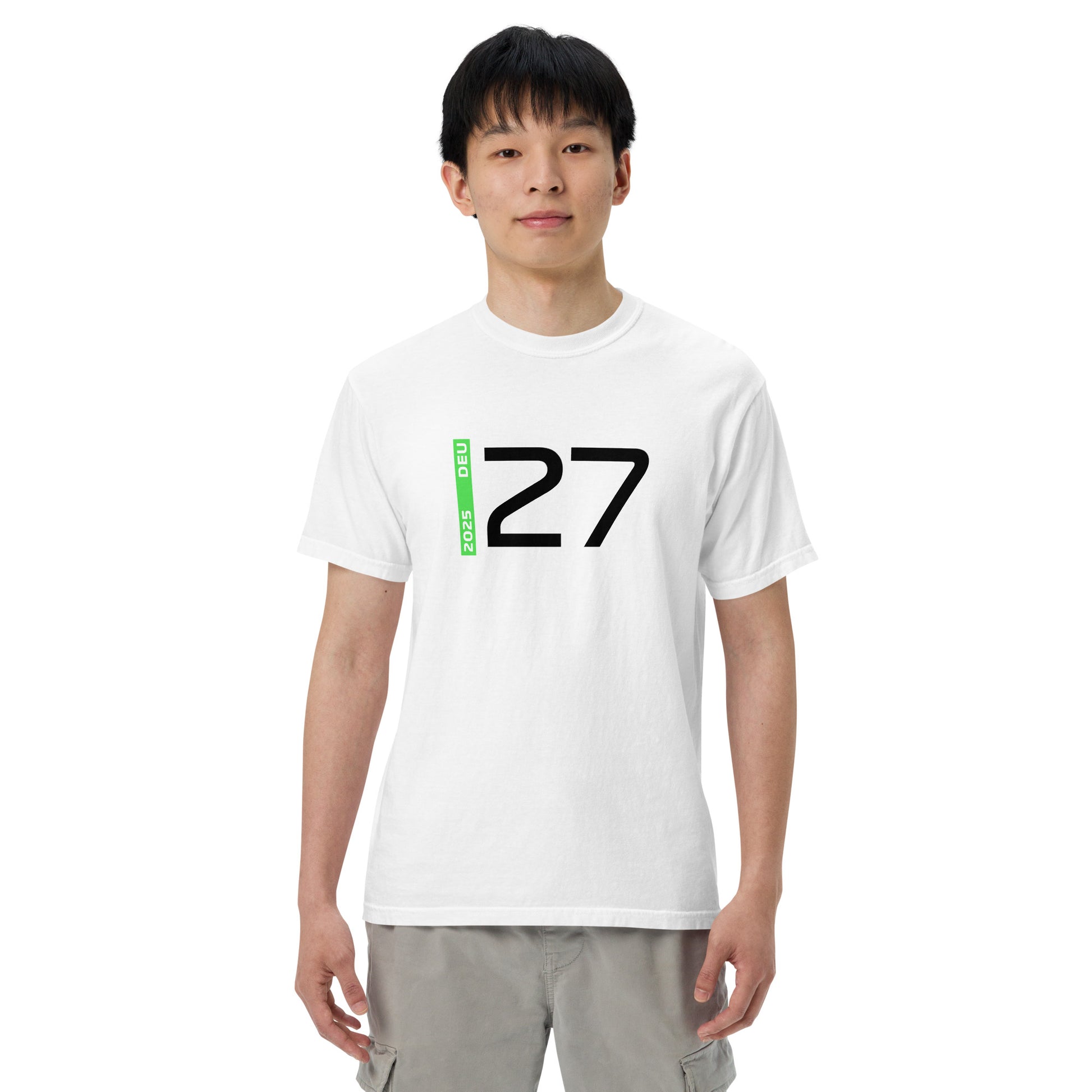 #27 F1 Driver Nico Hulkenberg Unisex T-Shirt in White