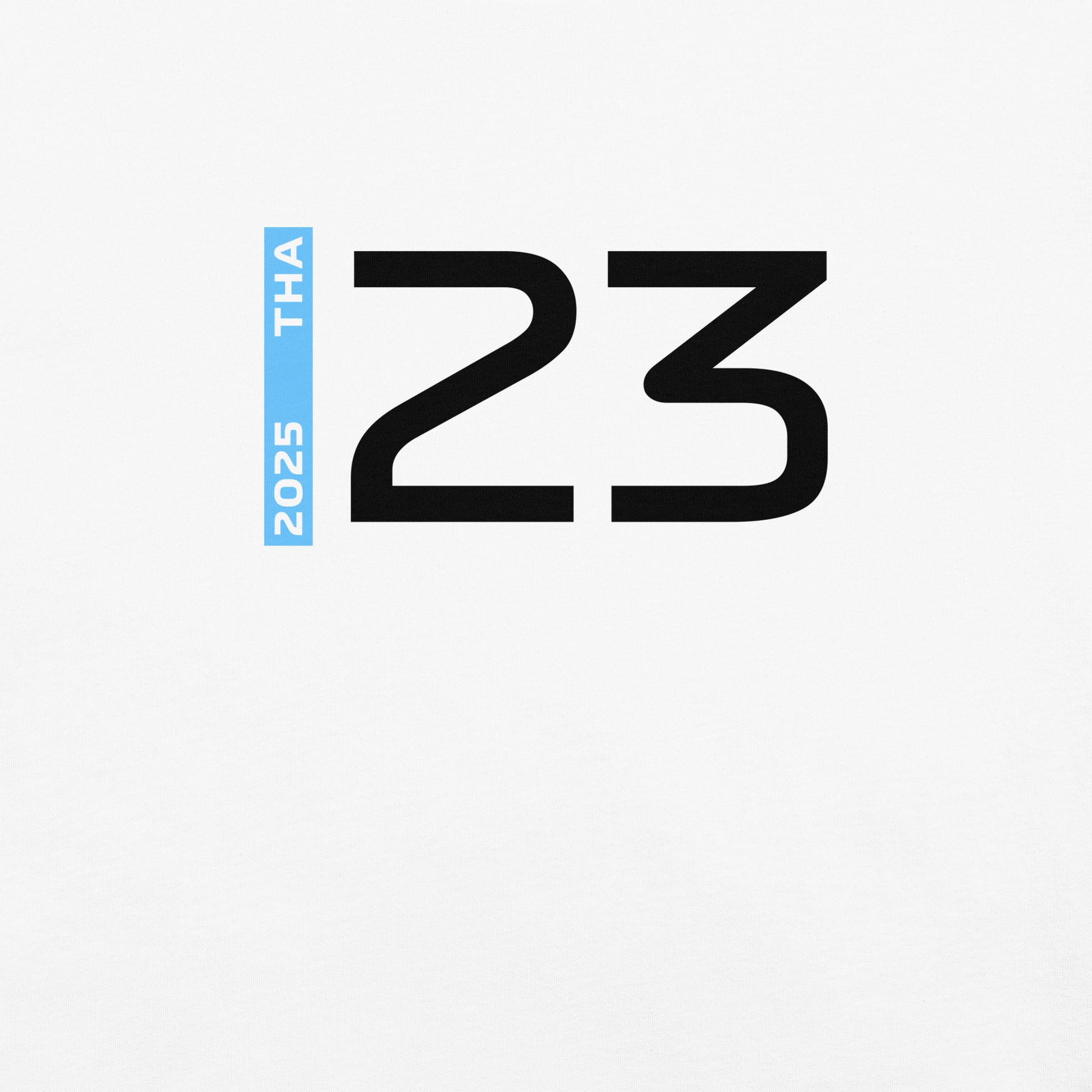 #23 F1 Driver Alex Albon Unisex T-Shirt in White