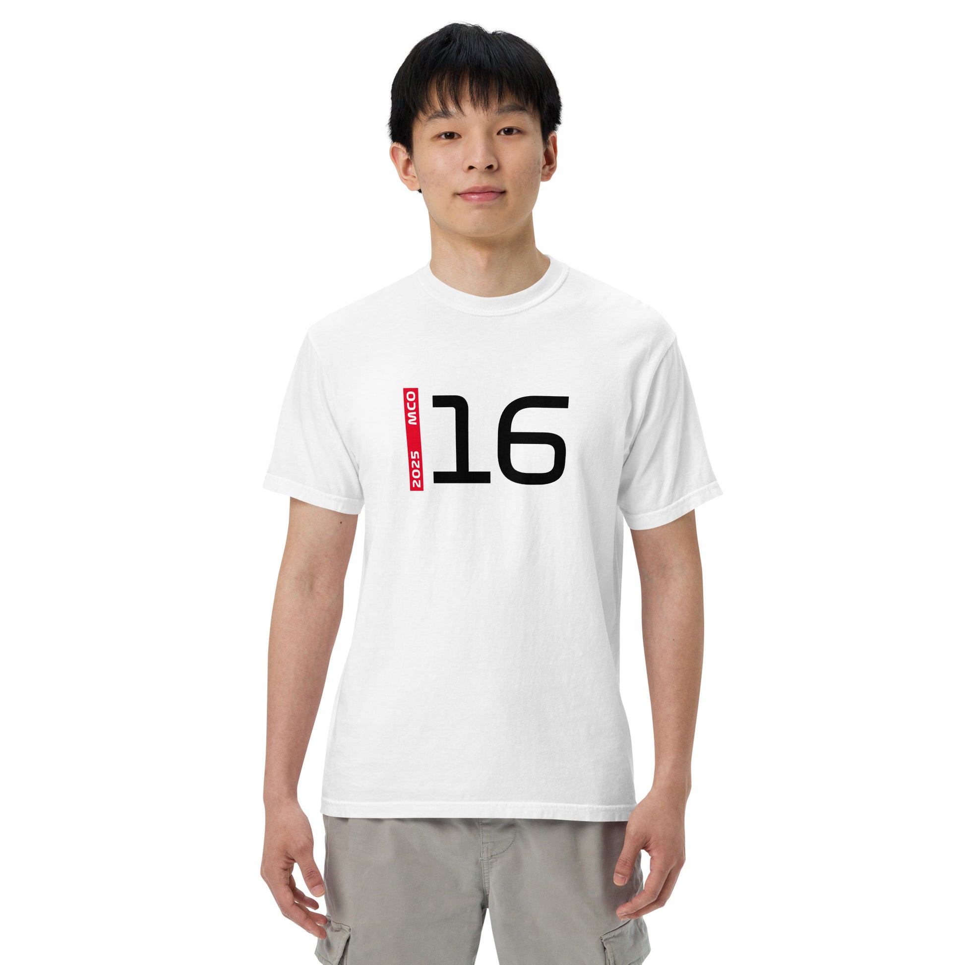 #16 F1 Driver Charles Leclerc Unisex T-Shirt in White