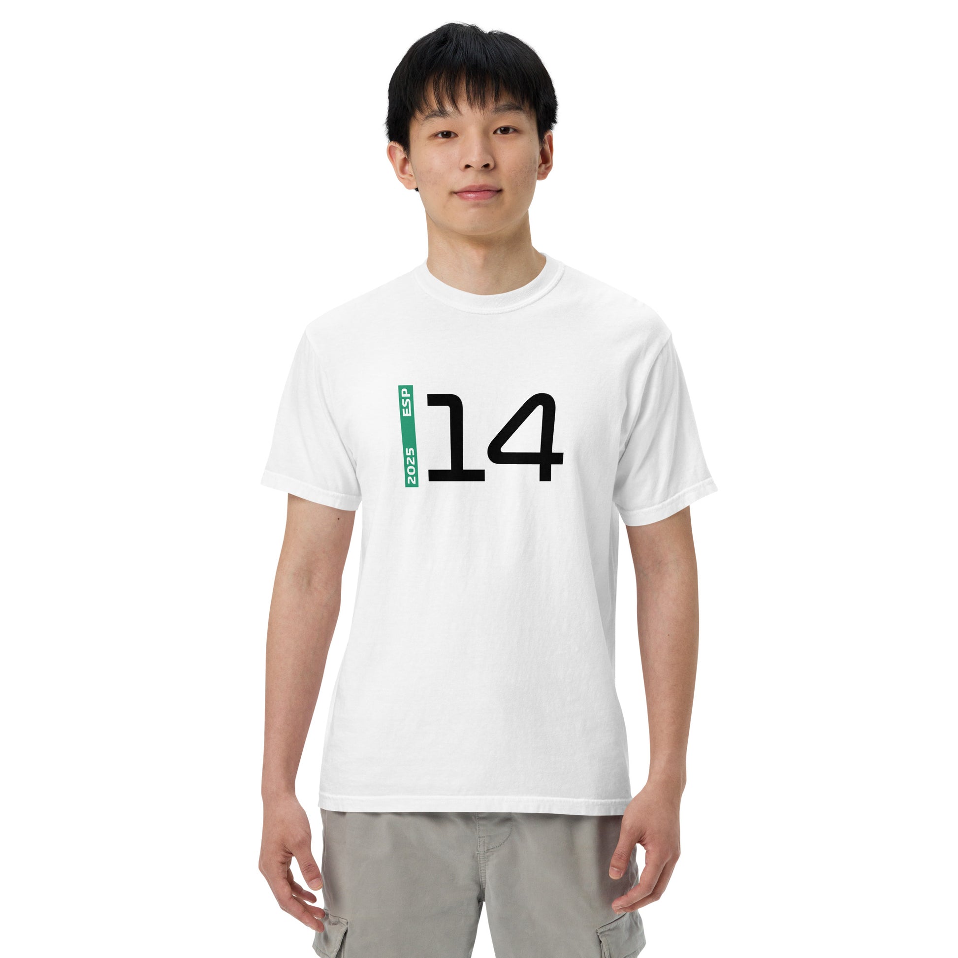 #14 F1 Driver Fernando Alonso Unisex T-Shirt in White