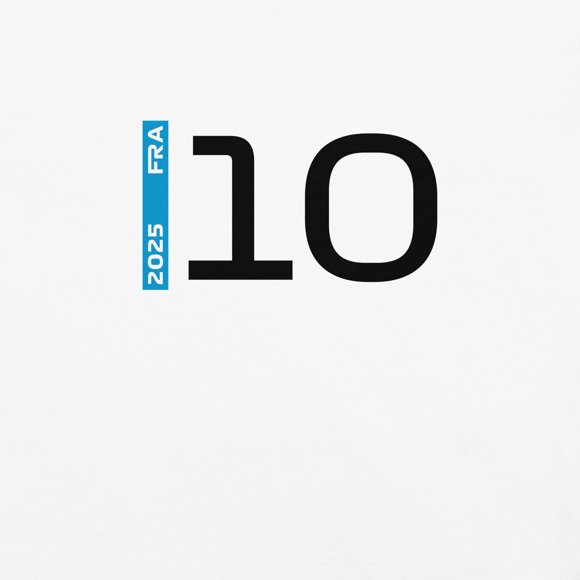#10 F1 Driver Pierre Gasly Unisex T-Shirt in White