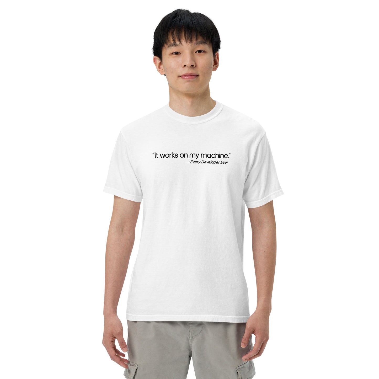 It Works on My Machine Unisex T-Shirt in White