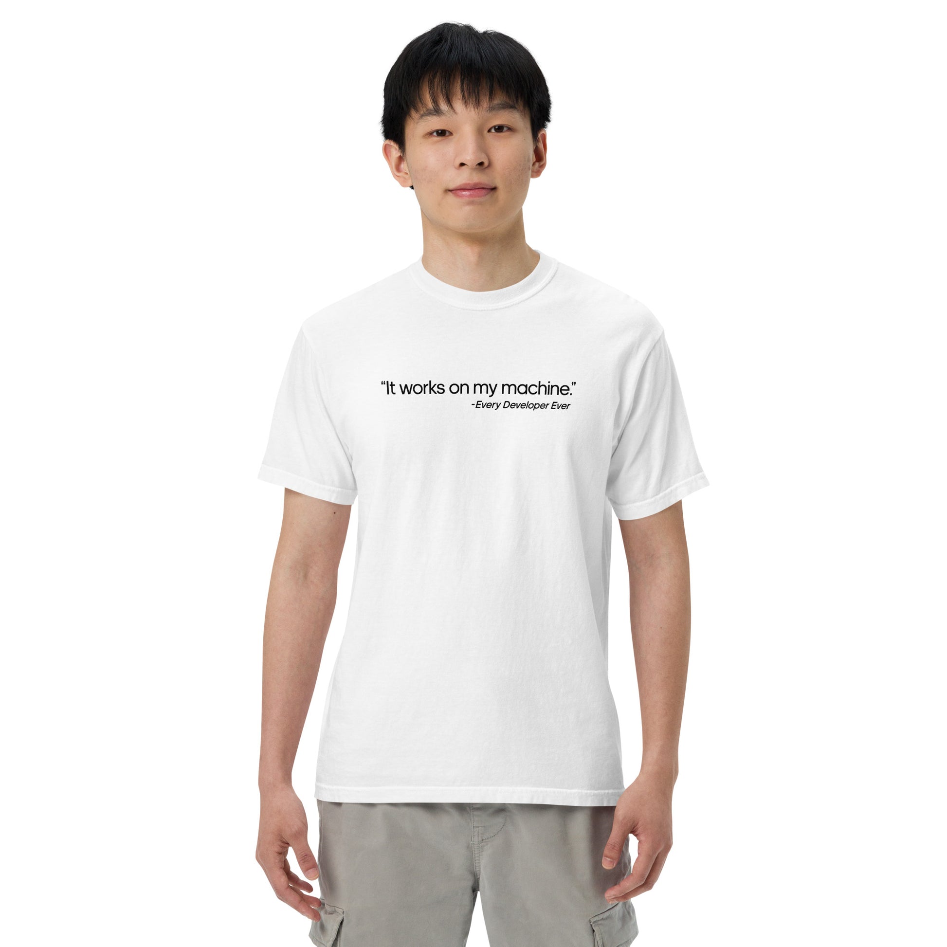 It Works on My Machine Unisex T-Shirt in White