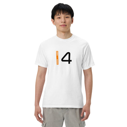 #4 F1 Driver Lando Norris Unisex T-Shirt in White