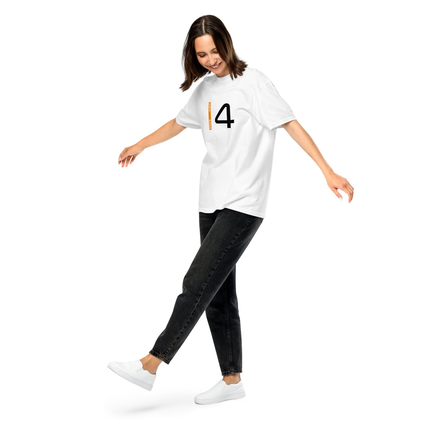 #4 F1 Driver Lando Norris Unisex T-Shirt in White