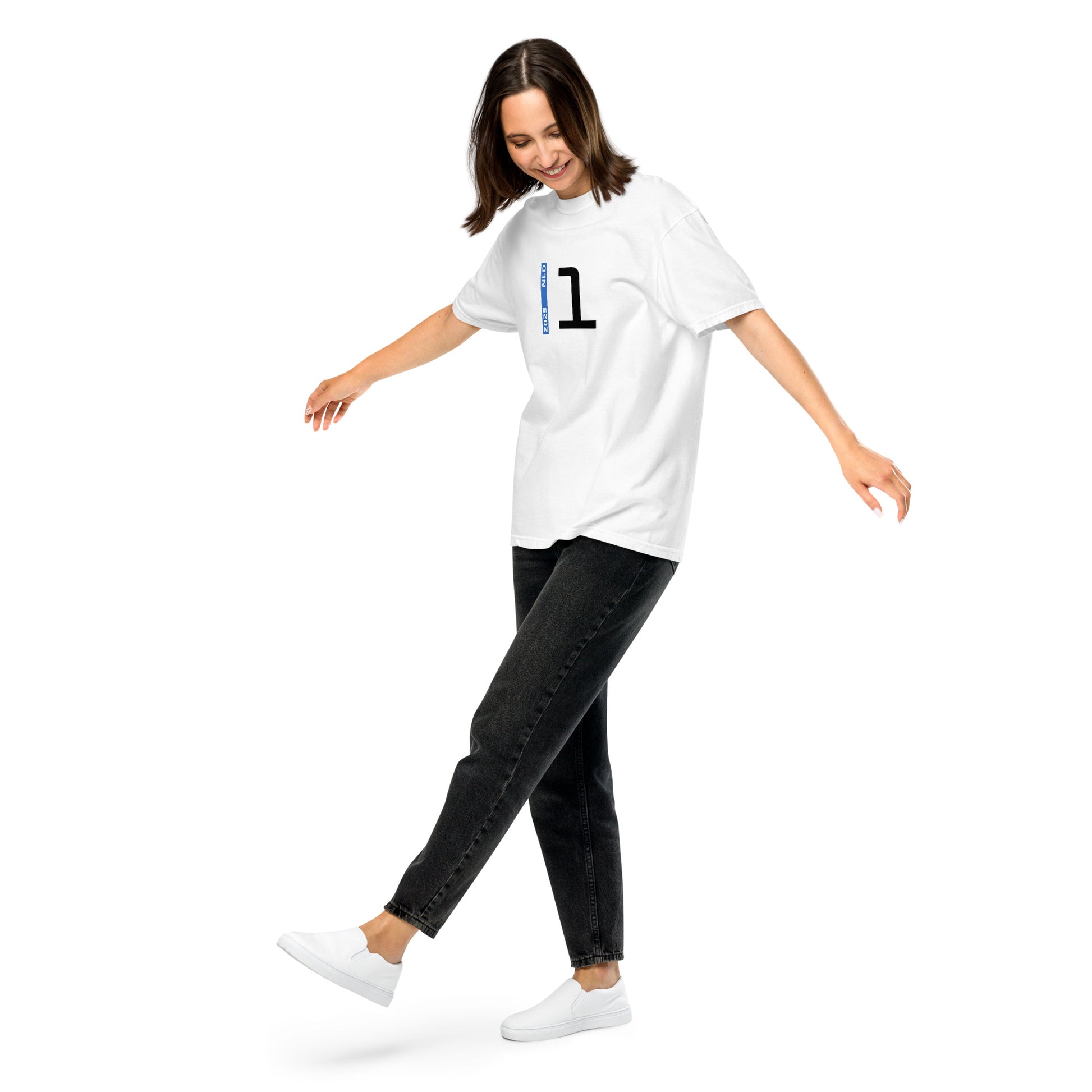 #1 F1 Driver Max Verstappen Unisex T-Shirt in White