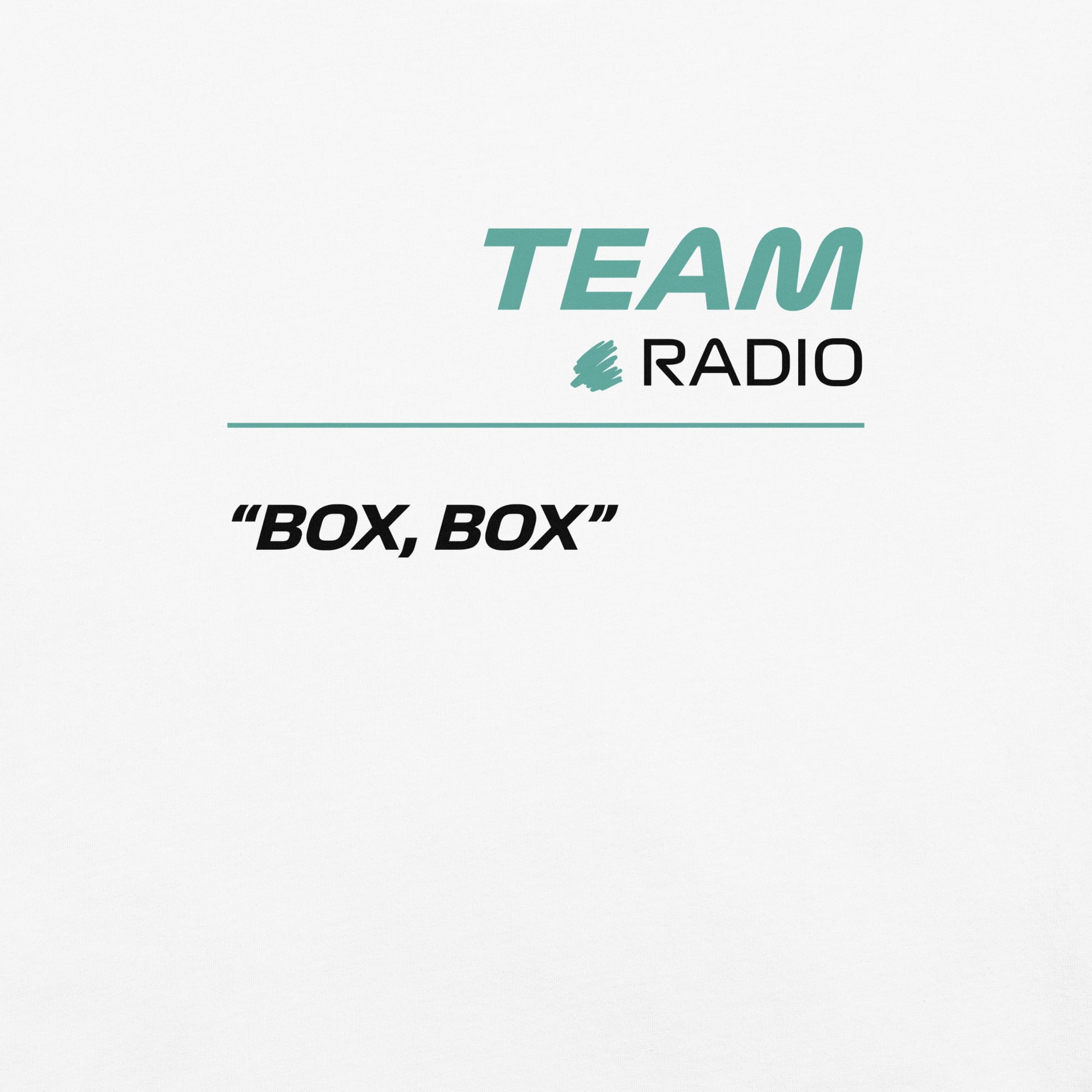 Mercedes F1 Team Radio Unisex T-Shirt in White