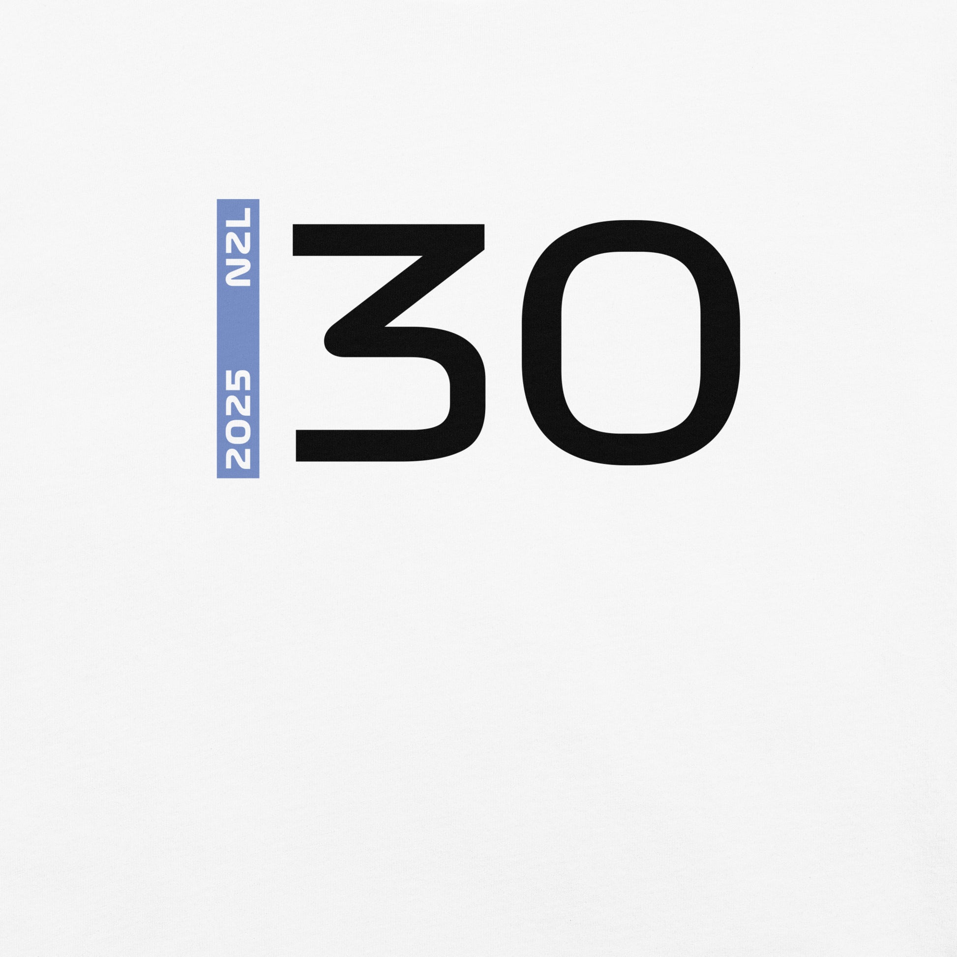 #30 F1 Driver Liam Lawson Unisex T-Shirt in White