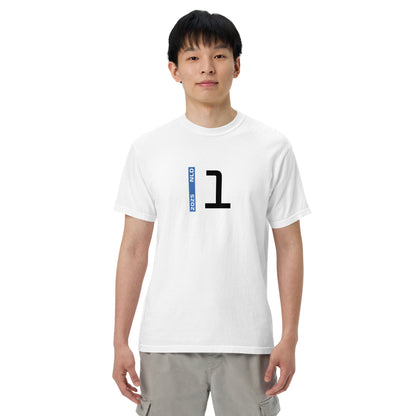 #1 F1 Driver Max Verstappen Unisex T-Shirt in White