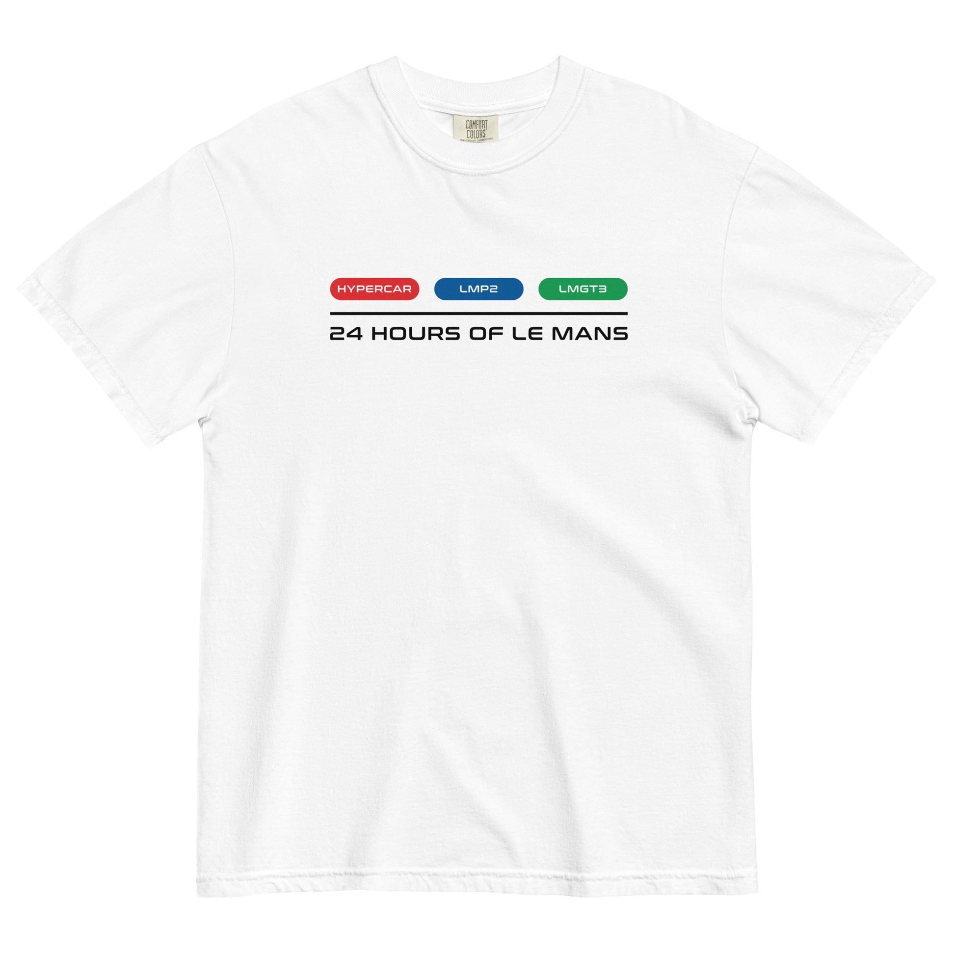 24 Hours Of Le Mans Unisex T-Shirt in White - Front View