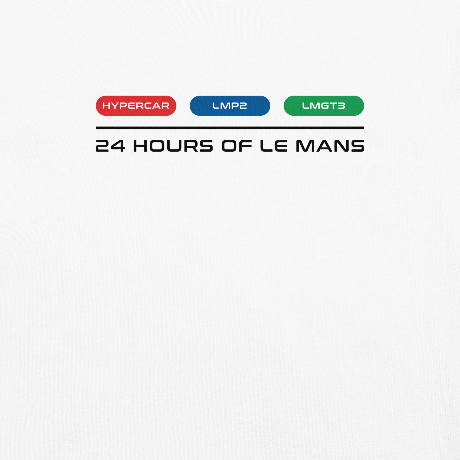 24 Hour Of Le Mans Unisex T-Shirt in White