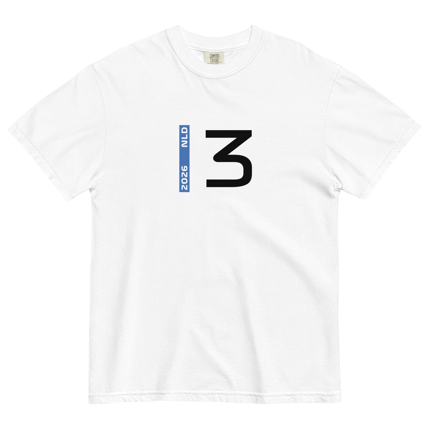 Max Verstappen #3 F1 Driver Unisex T-Shirt in White - Front View