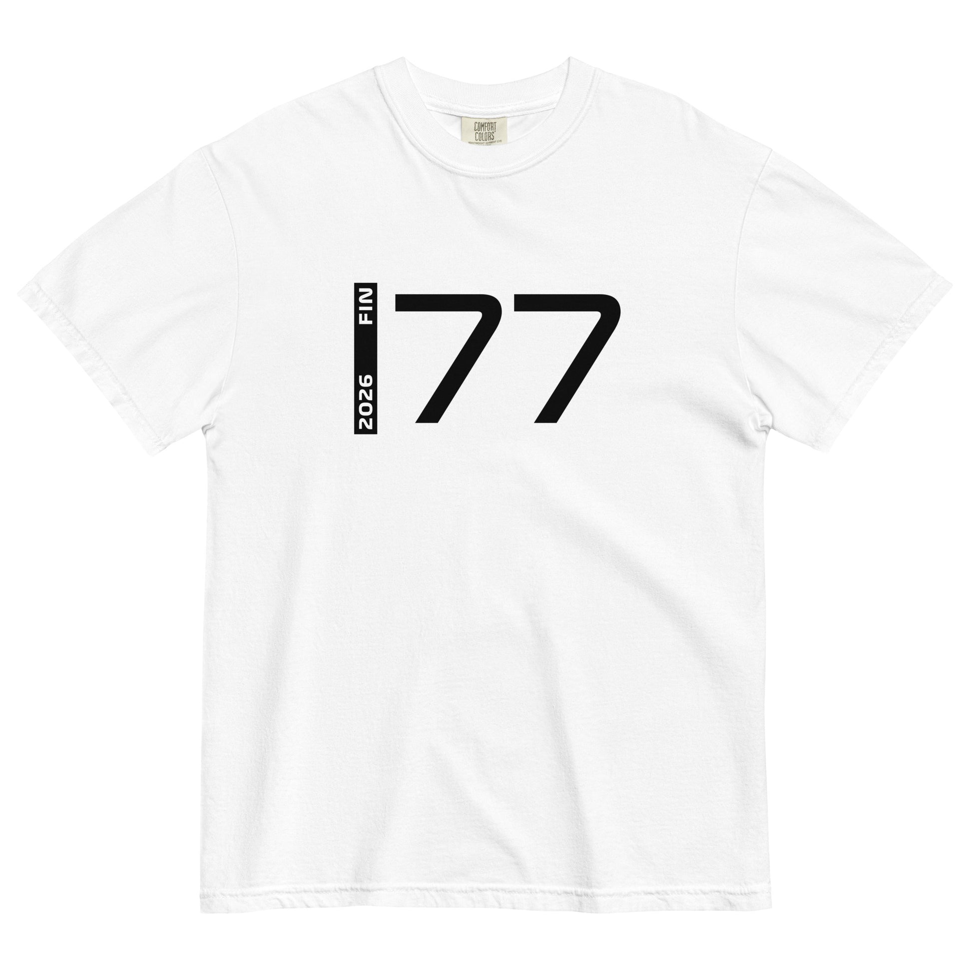 Valtteri Bottas #77 F1 Driver Unisex T-Shirt in White - Front View