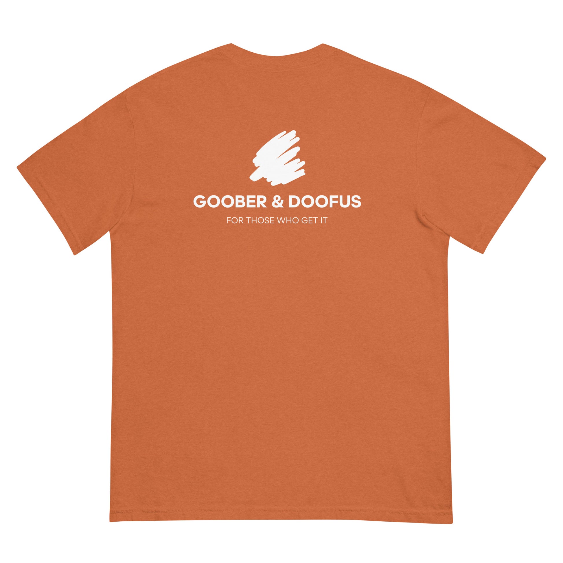 Goober & Doofus Logo Branded Unisex T-Shirt in Yam