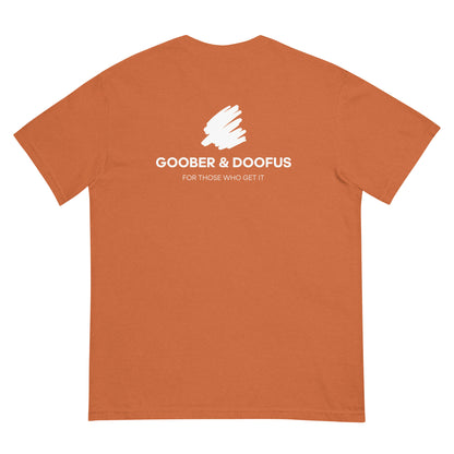 Goober & Doofus Logo Branded Unisex T-Shirt in Yam