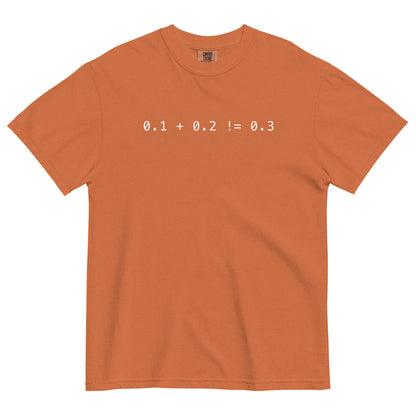 Zero Point One Plus Zero Point Two Does Not Equal Zero Point Three Unisex T-Shirt in Yam