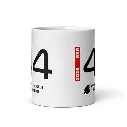 Lewis Hamilton #44 F1 Driver White Mug (11oz) - Front Side