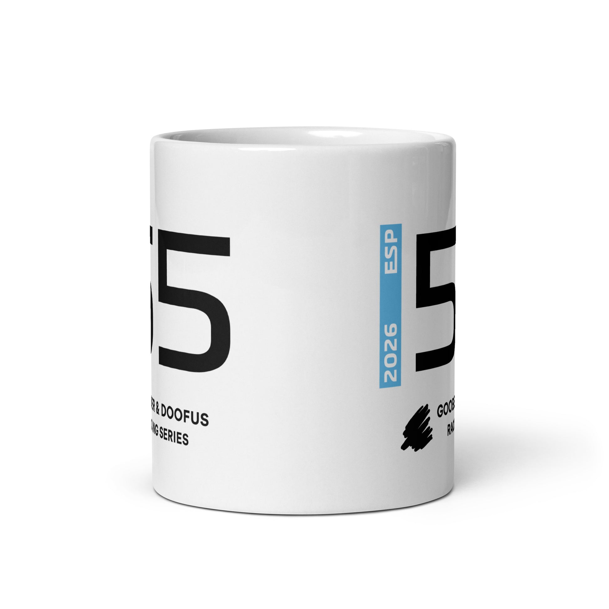 Carlos Sainz #55 F1 Driver White Mug (11oz) - Front Side