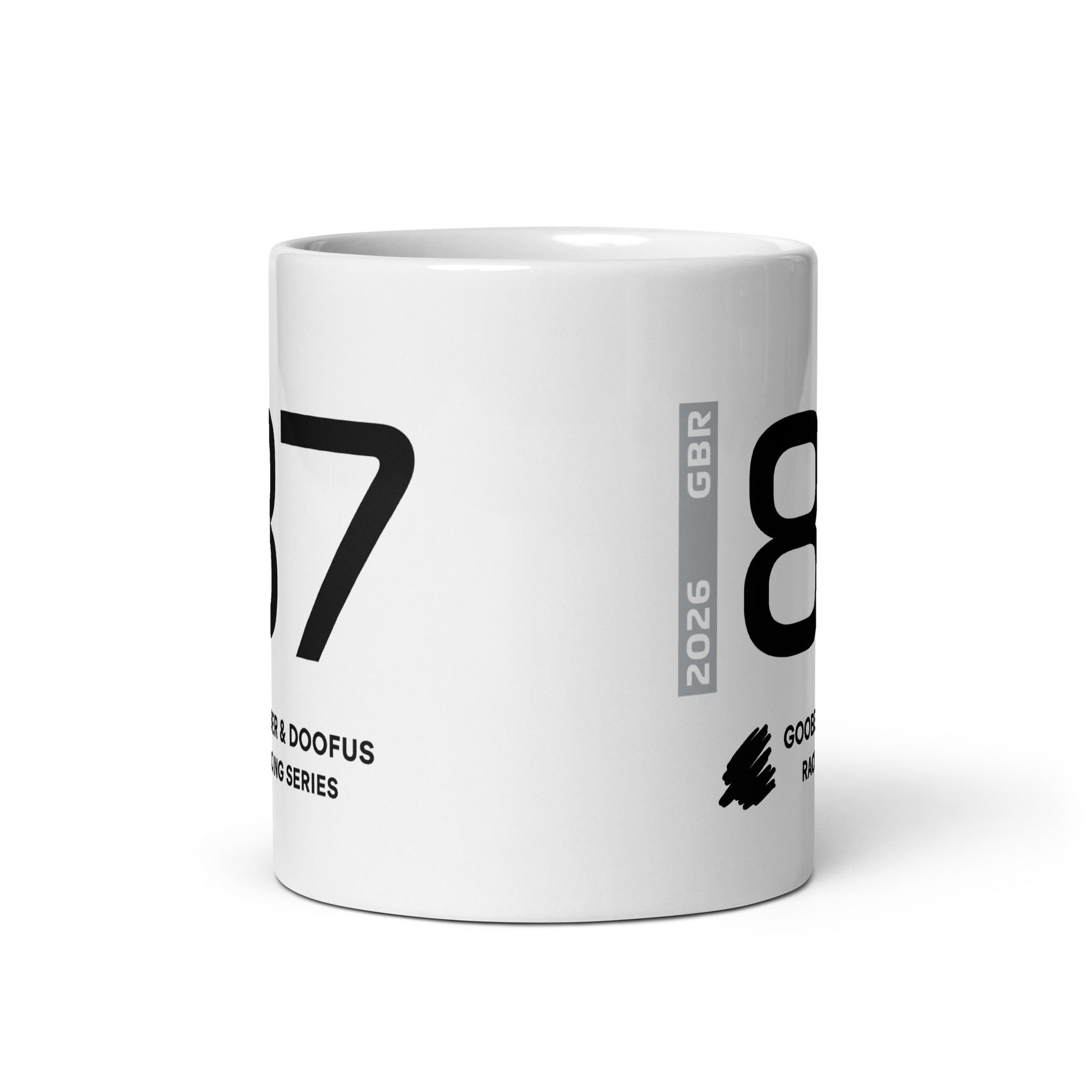 Oliver Bearman #87 F1 Driver White Mug (11oz) - Front Side
