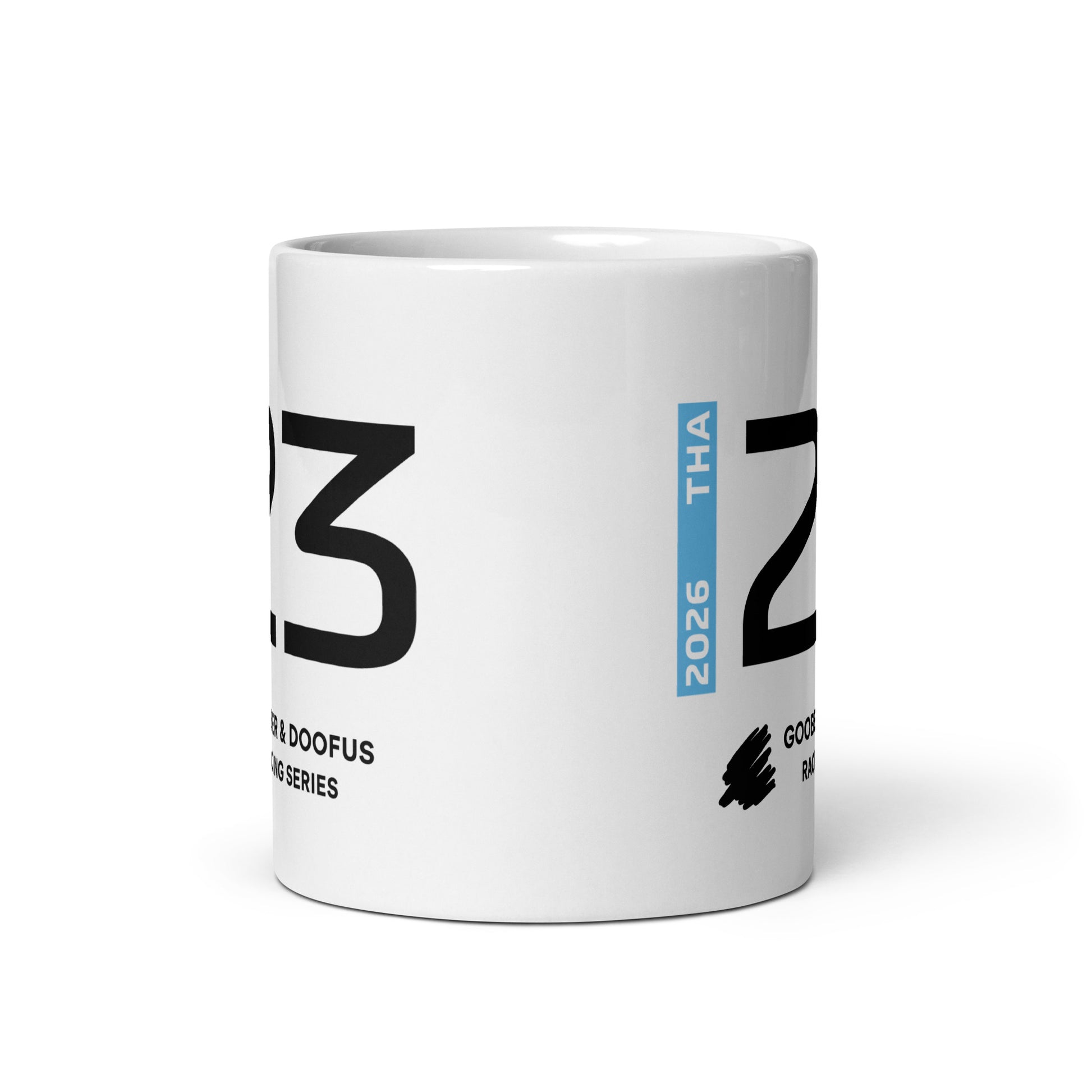 Alex Albon #23 F1 Driver White Mug (11oz) - Front Side