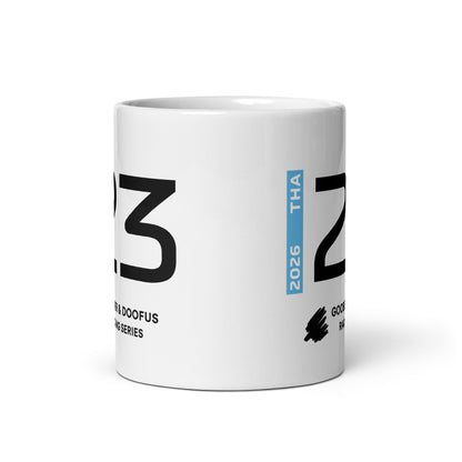 Alex Albon #23 F1 Driver White Mug (11oz) - Front Side