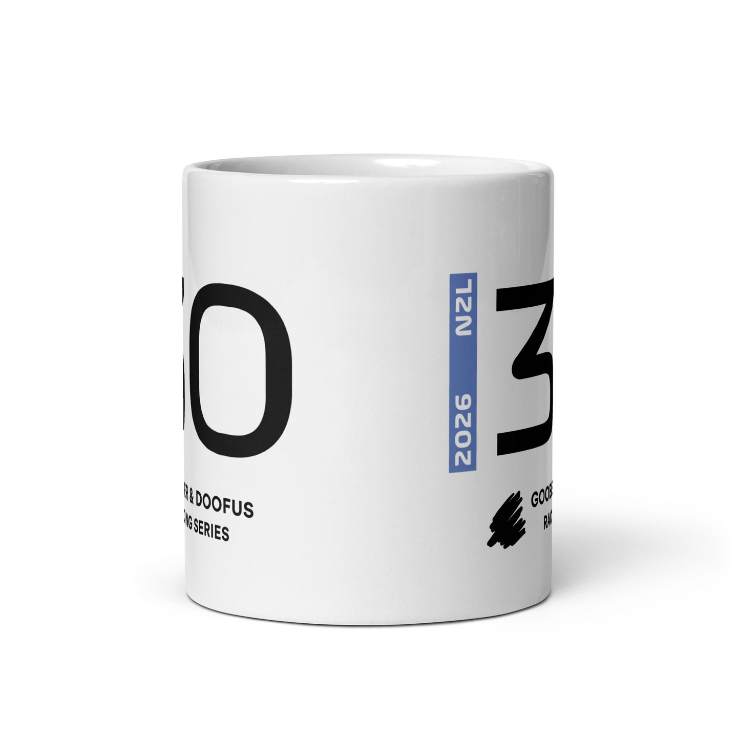 Liam Lawson #30 F1 Driver White Mug (11oz) - Front Side