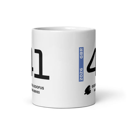 Arvid Lindblad #41 F1 Driver White Mug (11oz) - Front Side