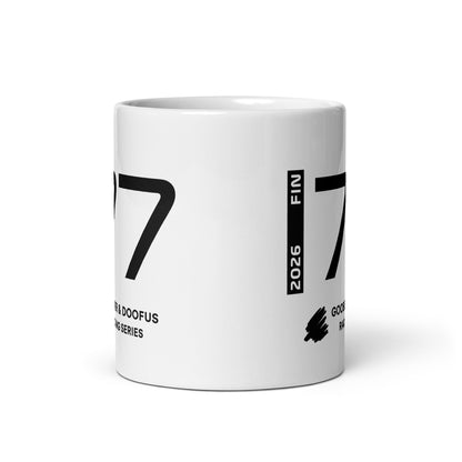Valtteri Bottas #77 F1 Driver White Mug (11oz) - Front Side