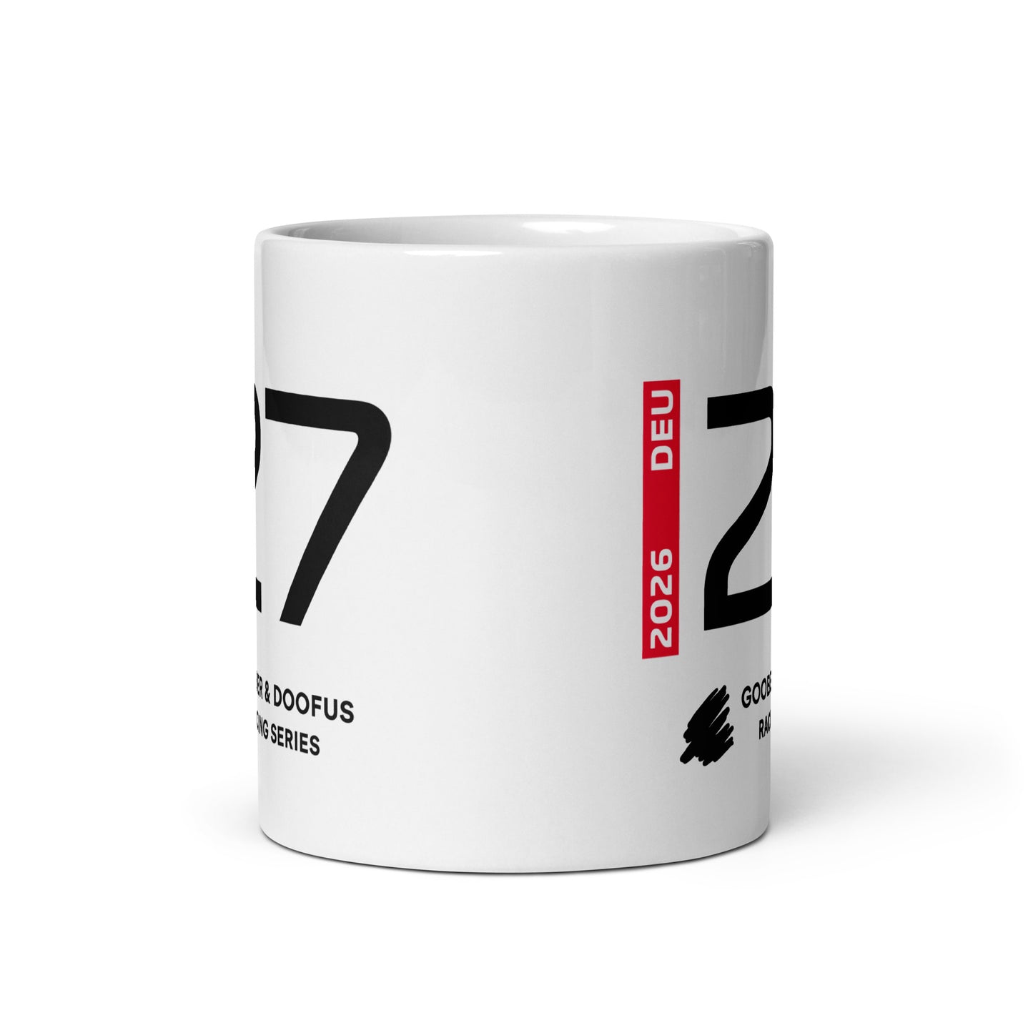 Nico Hulkenberg #27 F1 Driver White Mug (11oz) - Front Side