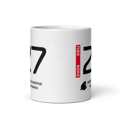 Nico Hulkenberg #27 F1 Driver White Mug (11oz) - Front Side