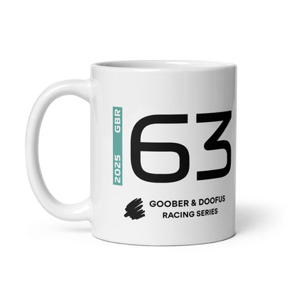 #63 F1 Driver George Russell Mug (11oz)